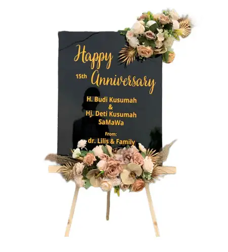 Papan Bunga Akrilik Temuwuh